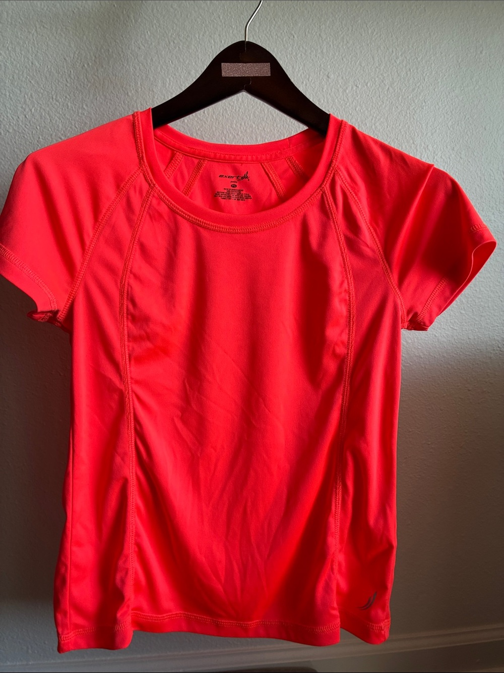 exertek Women’s Neon Coral Short Sleeve Active Tee